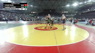 Boys 3A 165 lbs Cons. Round 4 - Steven Bligh, North Thurston vs Gabriel Cooper, Evergreen (Vancouver)