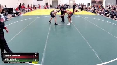 215 lbs Round 2 (4 Team) - Aden Kulas, Caledonia-Houston vs Josiah Johnson, Batavia