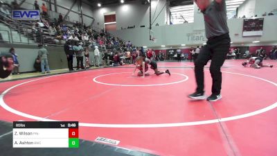 80 lbs Quarterfinal - Zaiden Wilson, Pin-King All Stars vs Addilyn Ashton, Bartlesville Wrestling Club