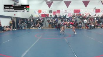 135 lbs Quarterfinal - Sofia Todd, Shelton (Girls) vs Shavari Epps, Yelm (Girls)