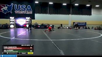 67 lbs Semifinal - Cael Marcotte, Socal Grappling Wrestling Club vs Kai Hughes, Nebraska Boyz Wrestling