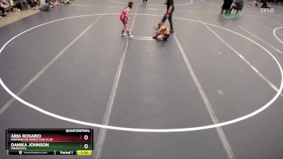 Quarterfinal - Aria Rosario, Farmington Wrestling Club vs Danika Johnson, Minnesota