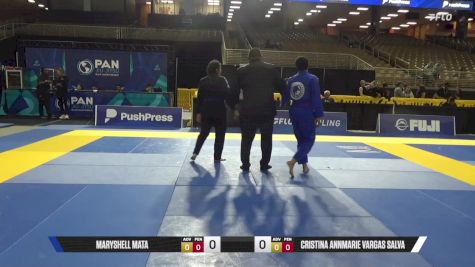 Cristina Annmarie Vargas Salva vs Maryshell Mata 2025 Pan Jiu Jitsu IBJJF Championship