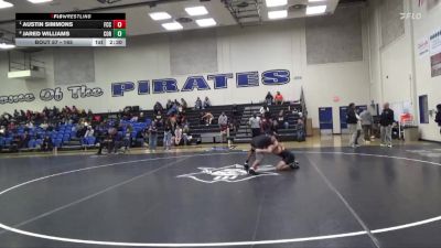 165 lbs Quarterfinal - Austin Simmons, Fresno City College vs Jared Williams, College Of Redwoods