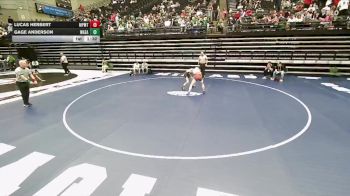 5A 120 lbs 3rd Place Match - Lucas Herbert, Maple Mountain vs Gage Anderson, Wasatch
