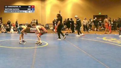132 lbs Cons. Sub-rd Of 16 - J.D. Christmann, Jr., All I See Is Gold Academy vs Matthew Batista, Metrowest United