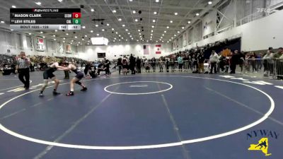 128 lbs Cons. Round 2 - Mason Clark, SV Saber Den Wrestling vs Levi Stiles, Club Not Listed