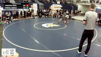 190 lbs. Semifinal - Kendall Angelo, Oak Park vs Samantha Diehl, Hampshire