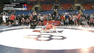 126 lbs Champ. Rd Of 64 - Hayden Schwab, Iowa vs Max Millage, Iowa
