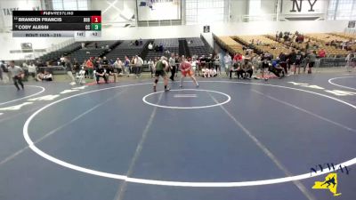 215 lbs Cons. Round 5 - Branden Francis, Club Not Listed vs Cody Alessi, Clever Combat