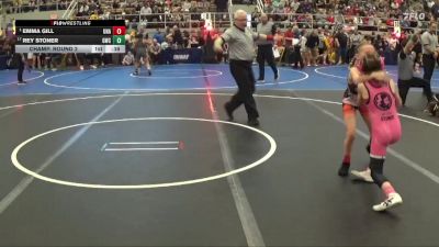 65 lbs Champ. Round 2 - Emma Gill, Unaffiliated vs Rey Stoner, G4orce Wrestling Club
