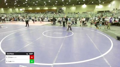 46 lbs 2nd Place - Collin Crow, Gladiator Wrestling vs Carson Lee, Run To Danger