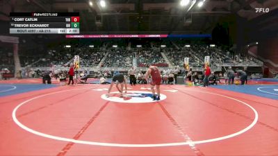 4A-215 lbs Champ. Round 1 - Cort Catlin, Thunder Basin vs Trevor Eckhardt, Riverton