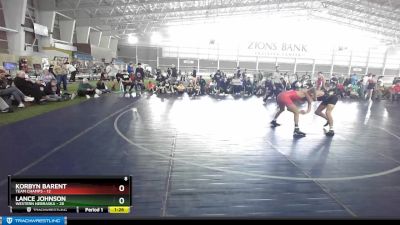 130 lbs Round 1 (4 Team) - Lance Johnson, Western Nebraska vs Korbyn Barent, Team Champs