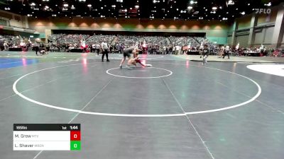 165 lbs Round Of 32 - Mason Grow, Mountain View (UT) vs Logan Shaver, Meridian