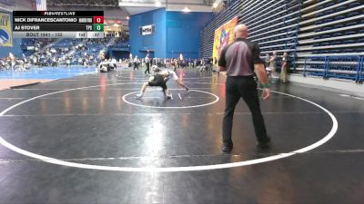 132 lbs Cons. Round 4 - AJ Stover, The Peddie School vs Nick DiFrancescantonio, Hanover Park
