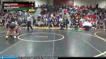 138 lbs Cons. Round 4 - Blyson Marquez, Pahrump Valley vs Jesus Sandoval, Chaparral