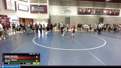 75 lbs Semifinal - Hank Wilson, West Jordan Jaguars vs Atlas Trout, Wasatch