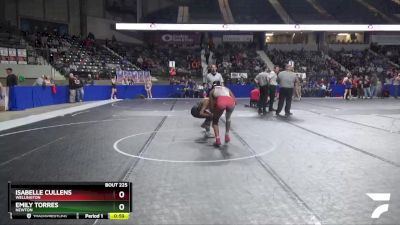 120 lbs Cons. Round 2 - Emily Torres, Newton vs Isabelle Cullens, Wellington