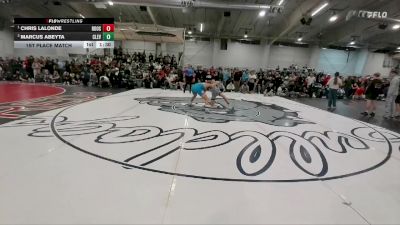 144 lbs 1st Place Match - Chris LaLonde, Roosevelt vs Marcus Abeyta, Cleveland