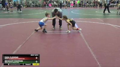 40 lbs Cons. Round 1 - Zaya Clemons, North Alabama Elite Wrestling vs Beckham Chastain, Arab Youth Wrestling