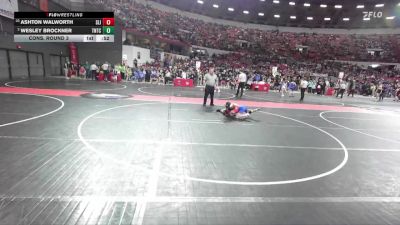 85 lbs Cons. Round 3 - Wesley Brockner, Team Nazar Training Center vs Ashton Walworth, Slinger