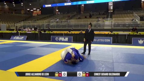 Ernest Gerard DiLeonardo vs Jorge Alejandro De Leon 2025 Pan Jiu Jitsu IBJJF Championship