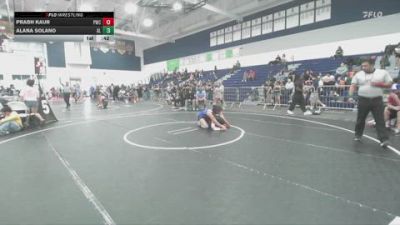 145 lbs Cons. Semi - Prabh Kaur, Pounders Wrestling Club vs Alana Solano, Alta Loma
