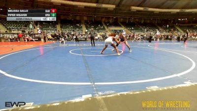120 lbs Semifinal - Melissa Gallo, Gladiator Wrestling Club vs Piper Weaver, Open Mats