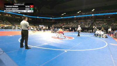 120 Class 1 lbs Champ. Round 1 - Wyatt Weekley, Sherwood vs Lincoln Burns, Plattsburg