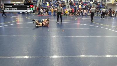 132 lbs Consy 7 - TJ Cutler, Eagle W.C. vs Silas Corcetti, Franklin Regional