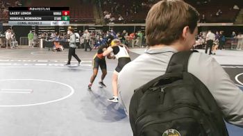 G 145 lbs Cons. Round 3 - Lacey Lenox, New Orleans Military & Maritime Girls vs Kendall Robinson, St. Amant Girls