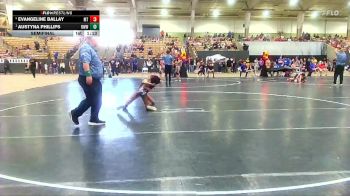 58 lbs Semifinal - Austyna Phillips, Riverdale Warrior WC vs Evangeline Ballay, McMinn Tribe