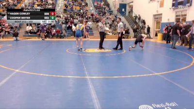 132 lbs Semifinal - Cooper Meyer, Wheatland vs Hagen Cowley, Burns/Pine Bluffs