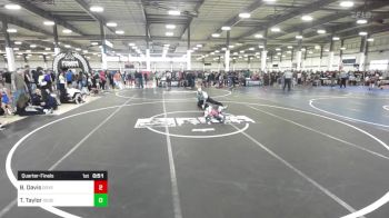 46 lbs Quarterfinal - Bryer Davis, Dove Creek Bulldogs vs Tillman Taylor, Desert Dogs WC