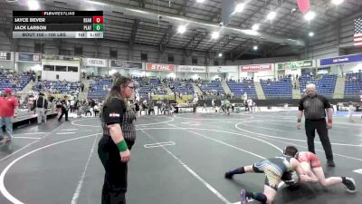 100 lbs Final - Jayce Bever, Bear Cave vs Jack Larson, Platte Valley Junior Wrestling
