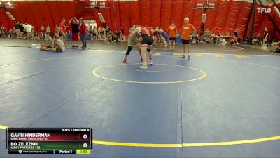 180-180 A Round 2 - Bo Zeleznik, LeRoy Panthers vs Gavin Hinderman, Iowa Grant/Highland