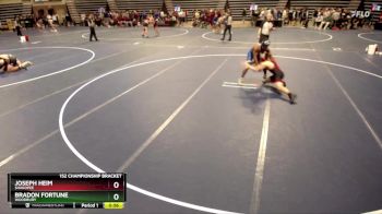 152 Championship Bracket Cons. Round 5 - Bradon Fortune, Woodbury vs Joseph Heim, Shakopee