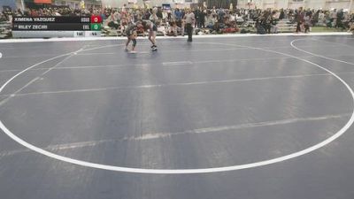 130 lbs Cons. Sub-rd Of 16 - Riley Zeciri, Eierman Elite vs Ximena Vazquez, USA Gold