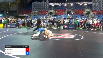 126 lbs Rnd Of 16 - Kolter Burton, Idaho vs Brady Roark, Missouri