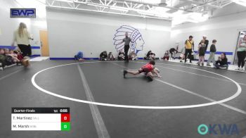 49 lbs Quarterfinal - Teagen Martinez, Carl Albert vs Max Marsh, Noble Takedown Club