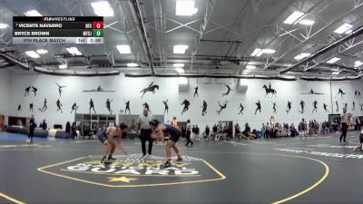 133 lbs 5th Place Match - Bryce Brown, Mount St Joseph vs Vicente Navarro, Henry Ford College