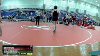 125 lbs Finals (2 Team) - Gideon Alte, Center Grove Wrestling Club vs Isaiah Anderson, Delta Wrestling Club Inc.