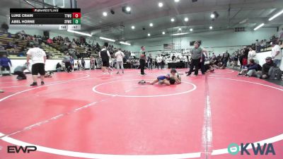 64 lbs Rr Rnd 3 - Luke Crain, Team Tulsa Wrestling Club vs Abel Horne, Springdale Youth Wrestling