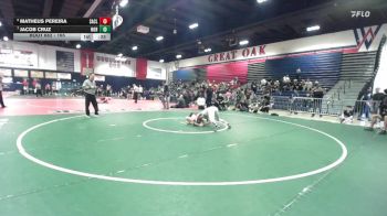 165 lbs 3rd Place Match - Jacob Cruz, Northview vs Matheus Pereira, San Clemente