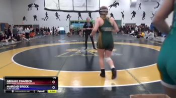 170 lbs Cons. Round 2 - Abigale Swanson, Northern Michigan University vs Mairead Brock, Alma College