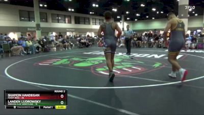 195 lbs Round 2 (16 Team) - Shamon Handegan, Fuzzy Bees vs Landen Ludrowsky, Oregon Clay Wrestling