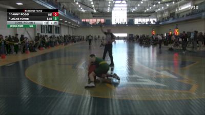 133 lbs Cons. Round 2 - Danny Poggi, Oneonta State vs Lucas Torre, New Jersey City