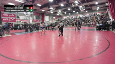 113 lbs Champ. Round 2 - Nicholas Hernandez, Ventura vs Quenton Barros-Santiago, North Torrance