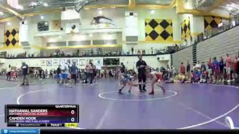 87 lbs Quarterfinal - Nathanial Sanders, Red Cobra Wrestling Academy vs Camden Hook, Contenders Wrestling Academy